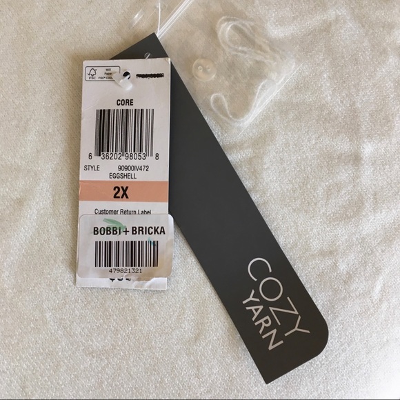 JM Collection Woman Sweater 2X Pullover White - Picture 10 of 11